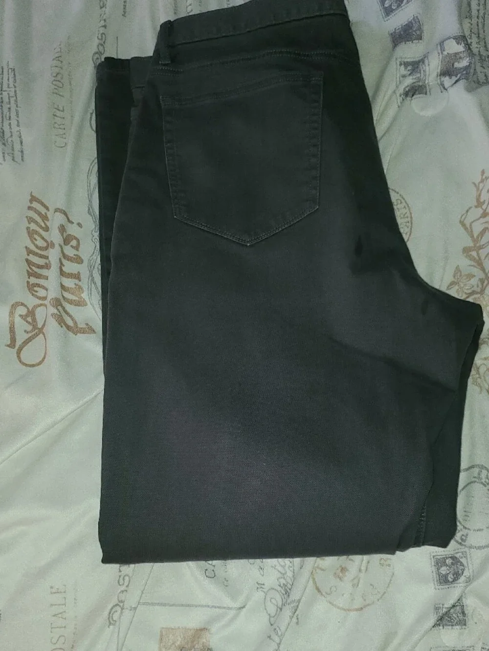 MENS NEW CONDITION BANANA REPUBLIC GREY DENIM AIDEN PANTS. SIZE 36×34